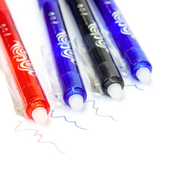 Lápices Borrables Tinta Gel Azul, Negro Y Rojo Set De 4