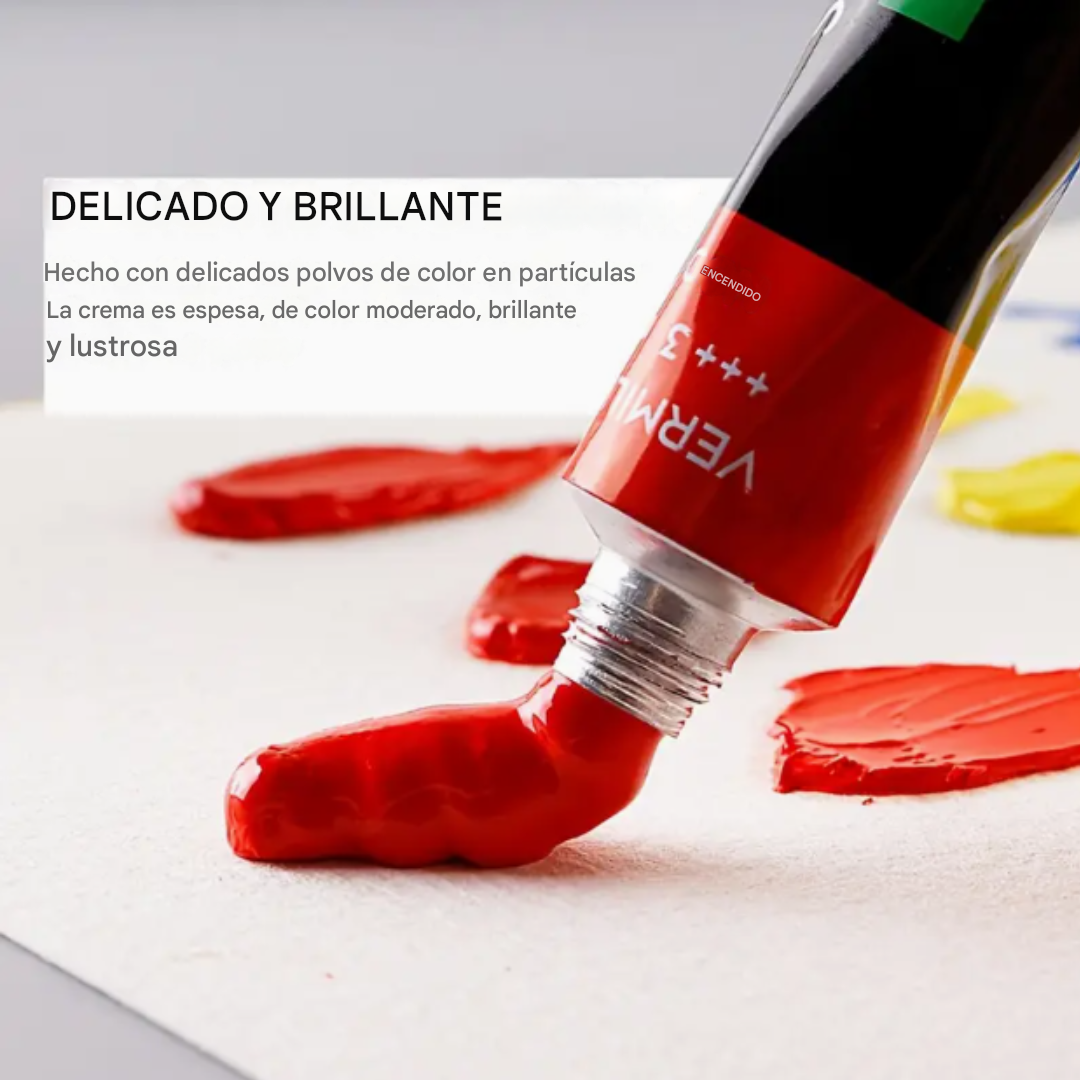 Pintura Acrílica Set De 12 Colores De Alta Calidad