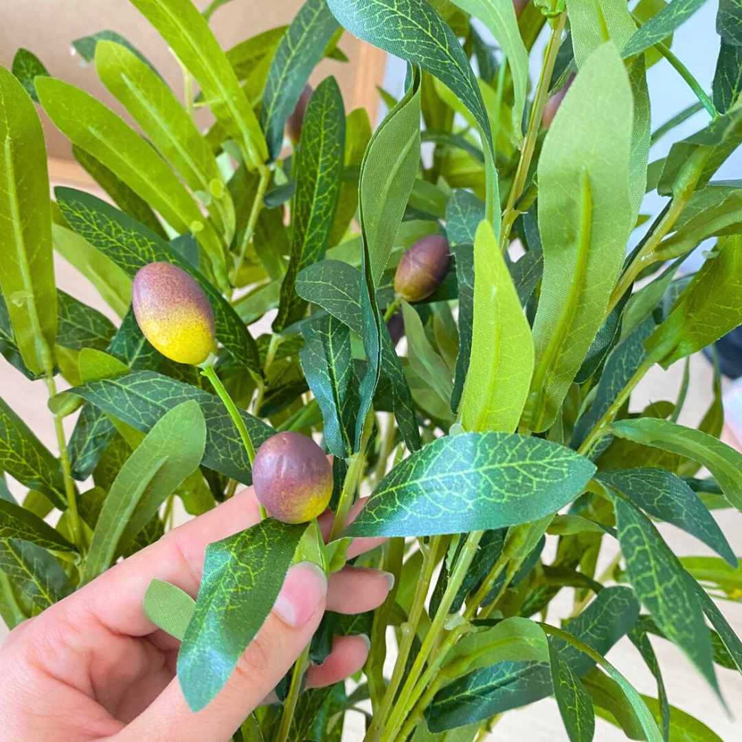 Rama De Olivo Planta Artificial Para Decoración
