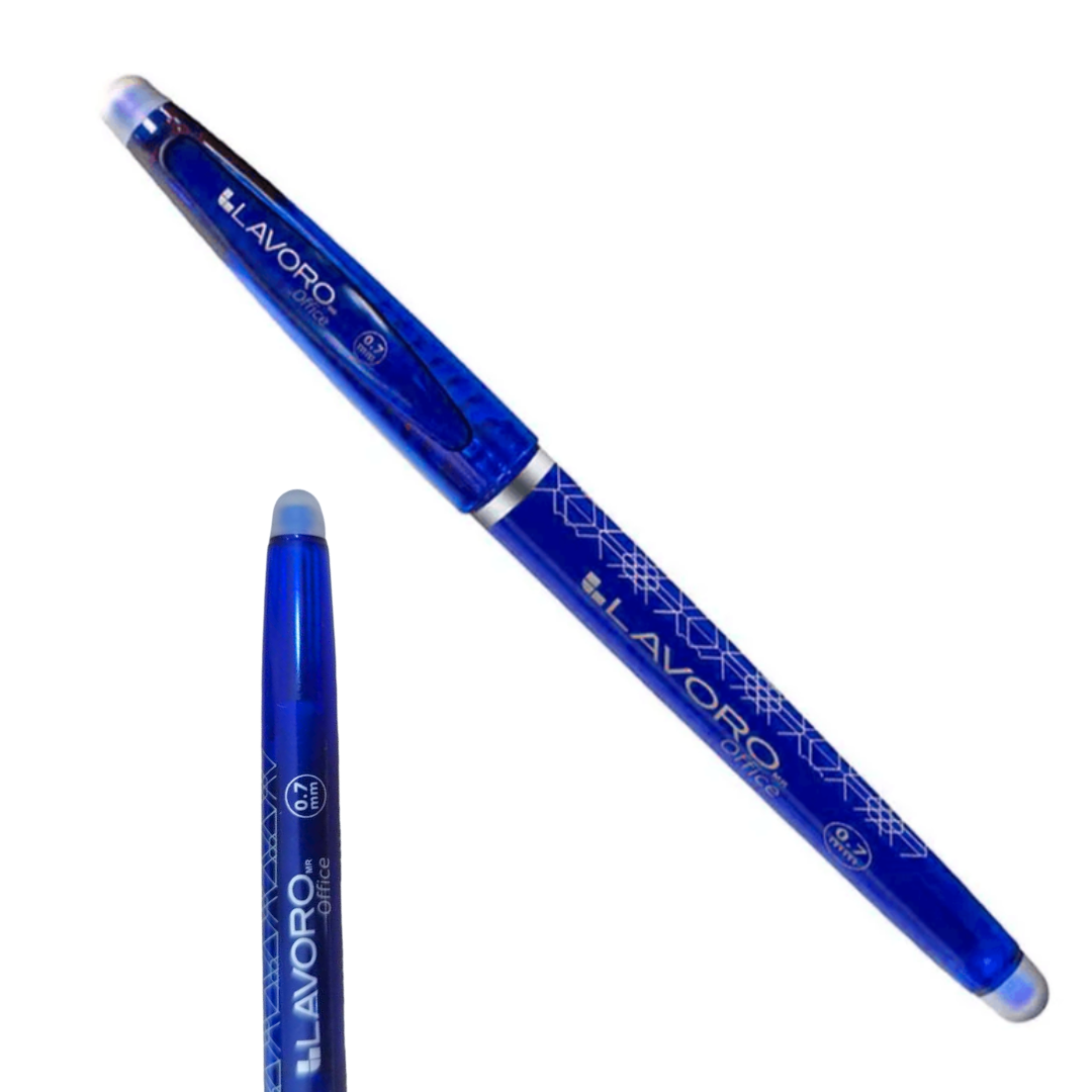 Set De 2 Lapices Borrables Mágicos Tinta Gel Azul Y Negro