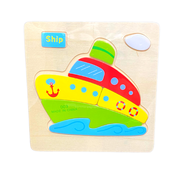 Rompecabezas Puzzle Surtidos Didácticos De Madera Pack 3