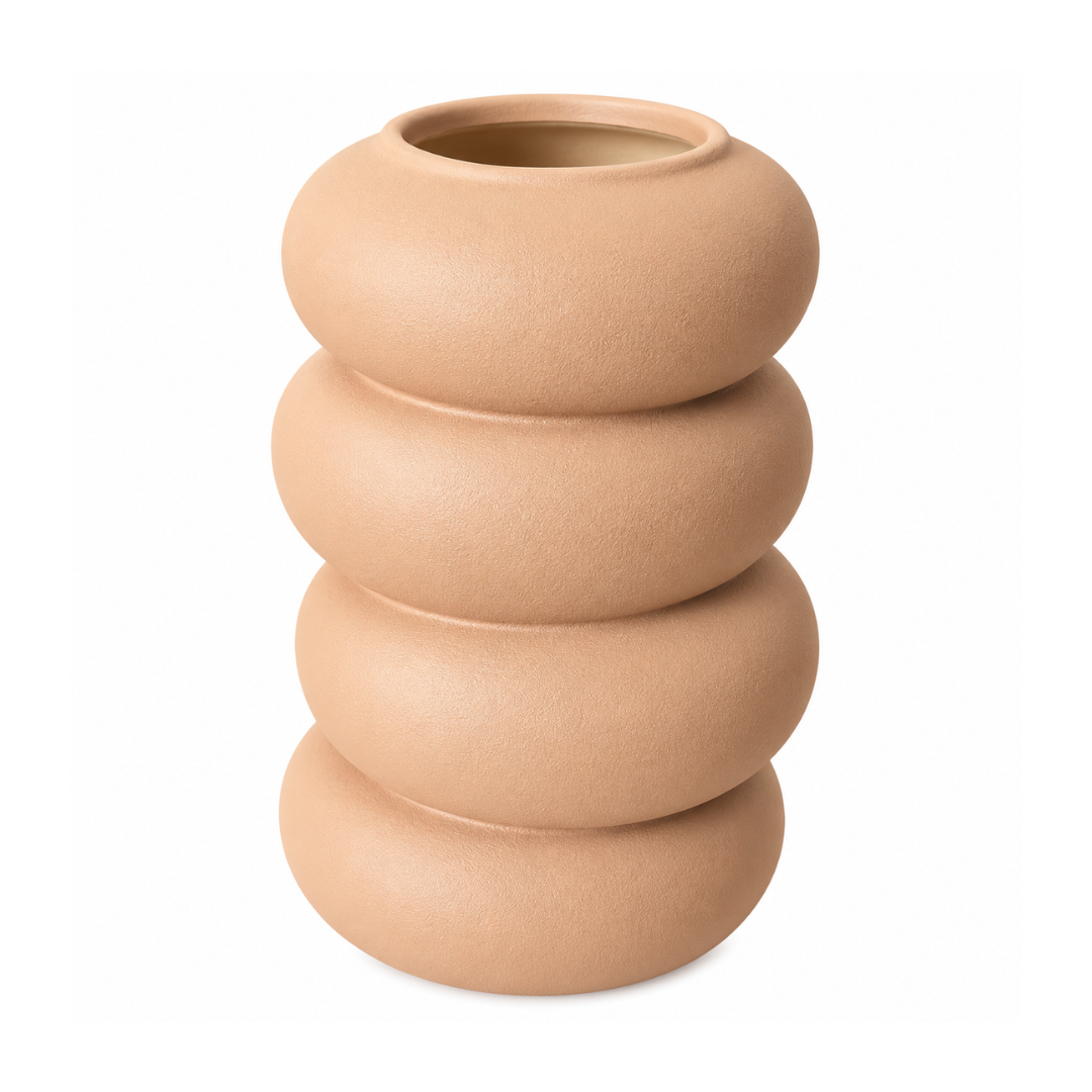 Jarrón Florero Decorativo Cerámica Moderno Mate 23,5 Cm