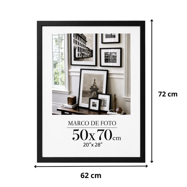 Marco Para Foto 50x70 Cm Cuadro Portarretrato Decorativo