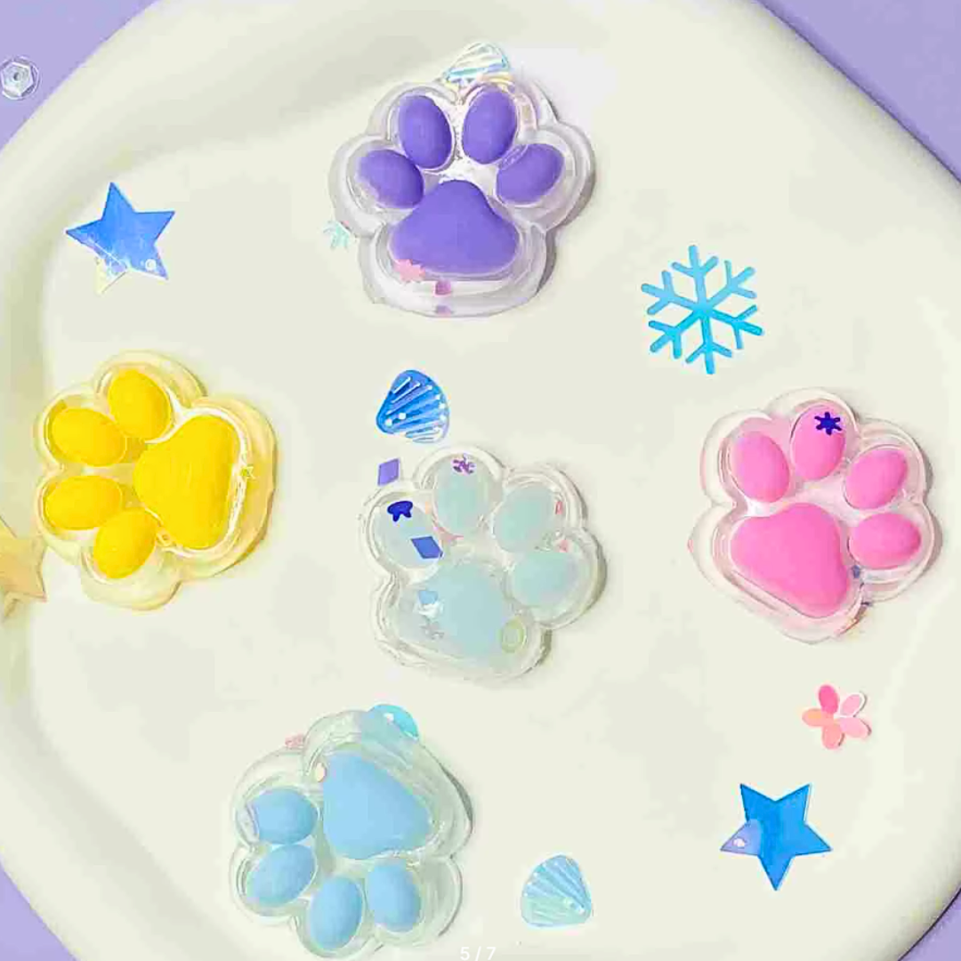 Mini Squishy Pegajosa Patita De Gato Antiestrés Pack 10