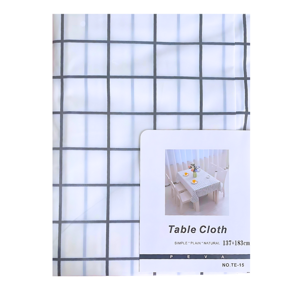 Mantel Rectangular De Plástico Con Diseño De Cuadros