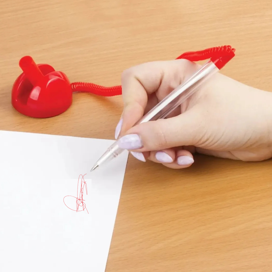 Bolígrafo Tinta Gel 1.0mm Con Base Adhesiva Para Escritorio