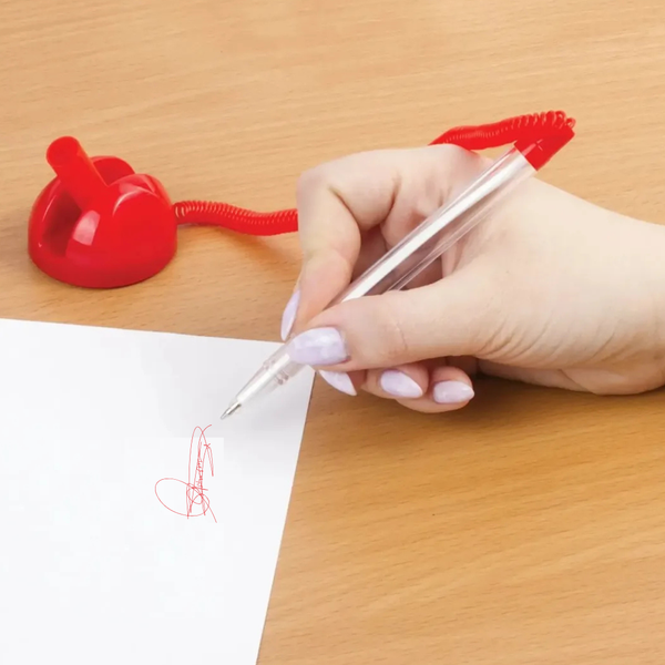Bolígrafo Tinta Gel 1.0mm Con Base Adhesiva Para Escritorio