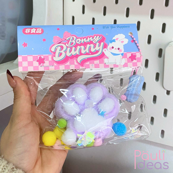 Squishy Patita Gato Pegajosa Con Accesorios