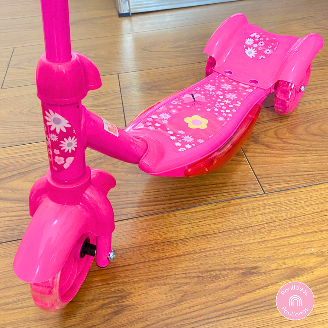 Monopatín Scooter De 3 Ruedas Con Luces Y Sonidos