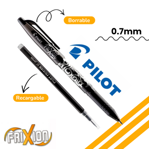 Lápiz Gel Borrable Pilot Frixion Ball 0.7 Mm + Repuesto