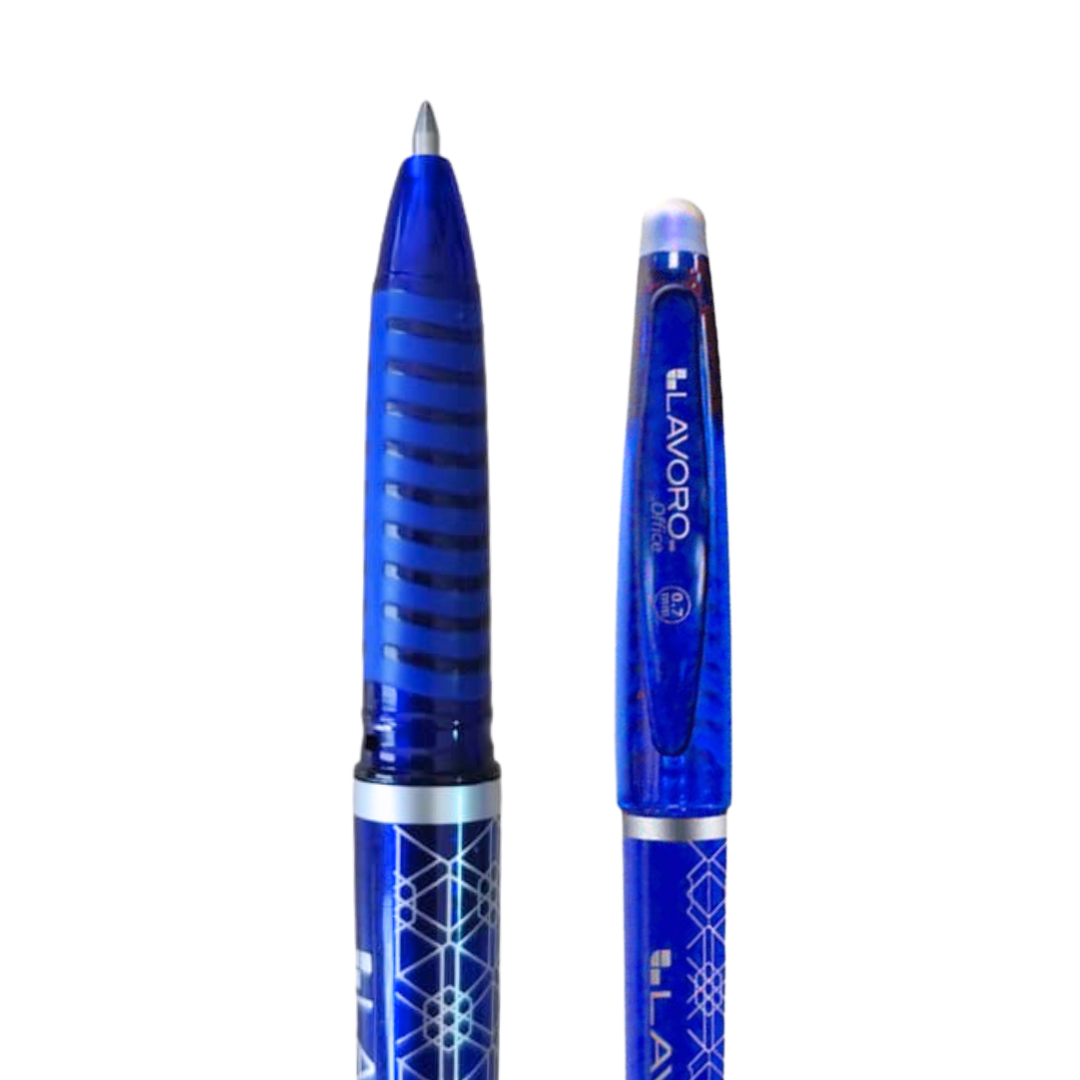 Set De 2 Lapices Borrables Mágicos Tinta Gel Azul Y Negro