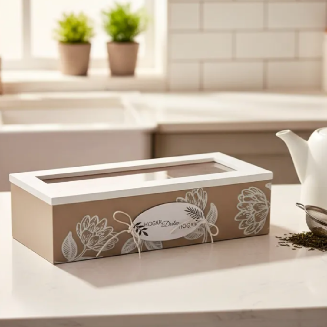 Organizador De Madera Para Bolsas De Té