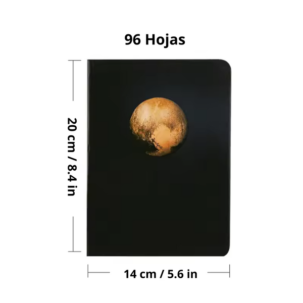 Cuaderno Hojas Negras + 12 Lápices Gel Colores Pasteles