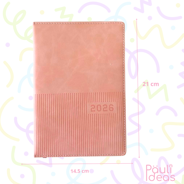 Agenda 2026 Ejecutiva A5 De Colores Con Diseños Kawaii