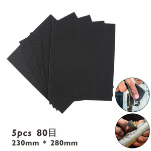 Papel De Lija Al Agua Grano Fino 23x28 Cm Pack De 5