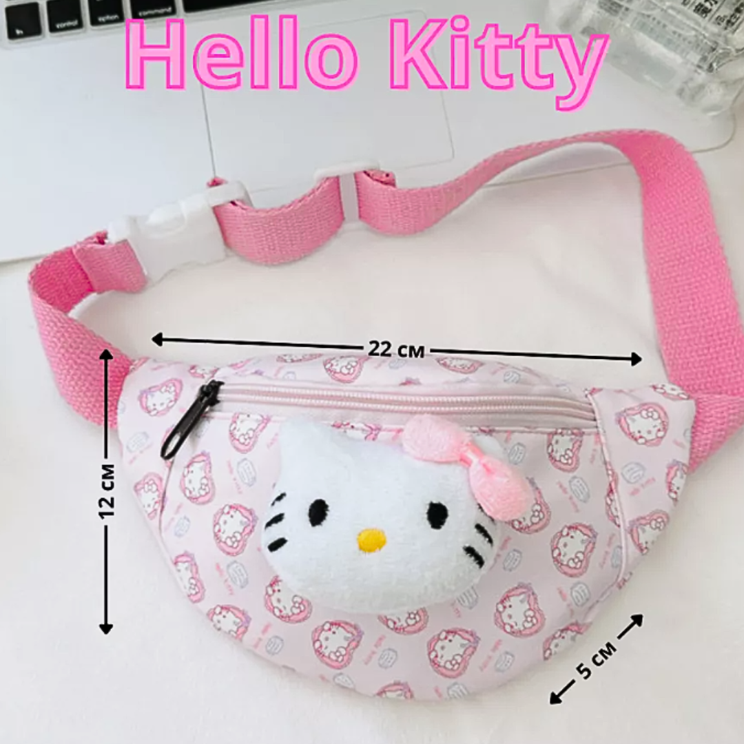 Cartera Bolso Kuromii y Hello Kitty Para Niñas Kawaii