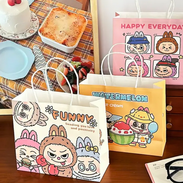 Pack 4 Bolsas De Regalo Bubu Estilo Kawaii