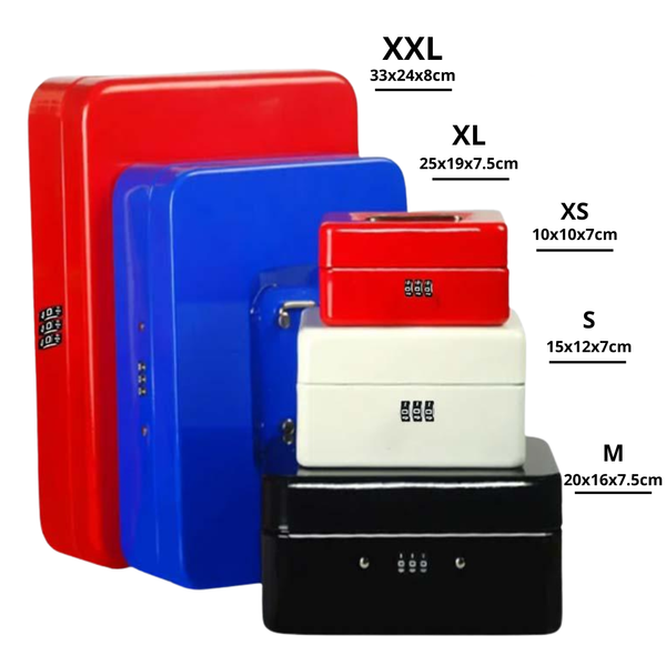 Caja Fuerte Dinero Metálica 33cm X 24cm Combinación Clave
