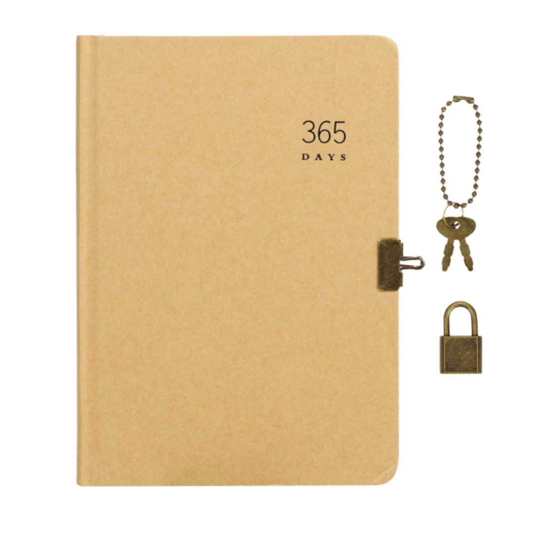 Planner Anual 365 Días Libreta A5 Sin Fechas Con Candado