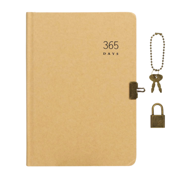 Planner Anual 365 Días Libreta A5 Sin Fechas Con Candado