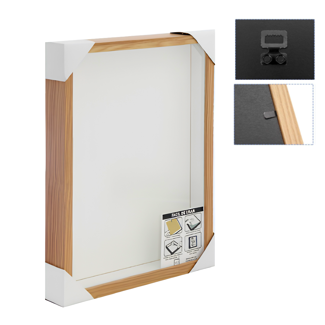 Marco Shadow Box Para Foto 30x40 Cm Profundidad 3 Cm Madera