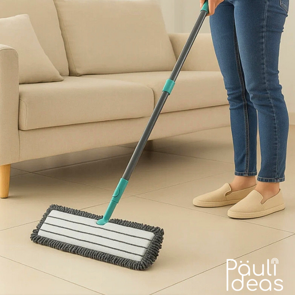 Trapero Microfibra Con Pulidor Y Mango Extensible De 170 Cm