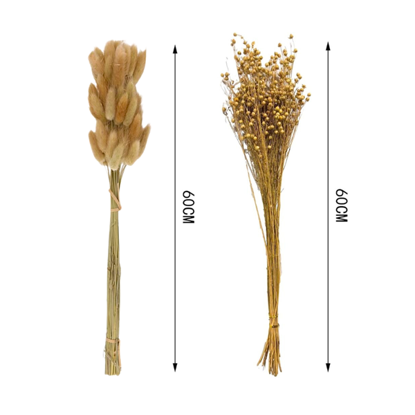 Flores Secas Naturales Boho Set 3 Ramos