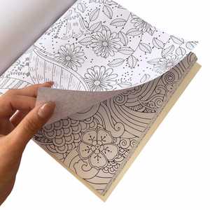 Libro Mándala Florales + 12 Plumones Doble Punta Fina/gruesa