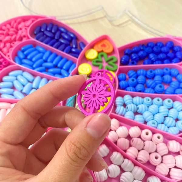 Juguete Kit Para Hacer Pulseras Y Collares Set Manualidades