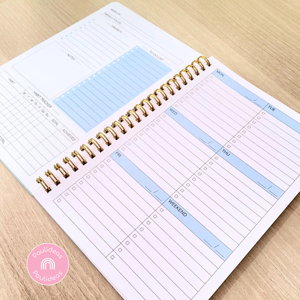 Planificador Semanal Kawaii