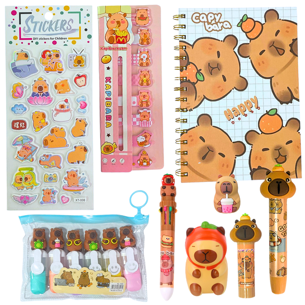 Papelería Capibara Kawaii Box De Regalo Capybara Tamaño L