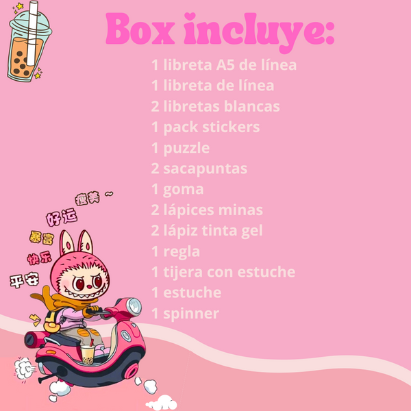 Box Regalo Papelería Kawaii Bubu