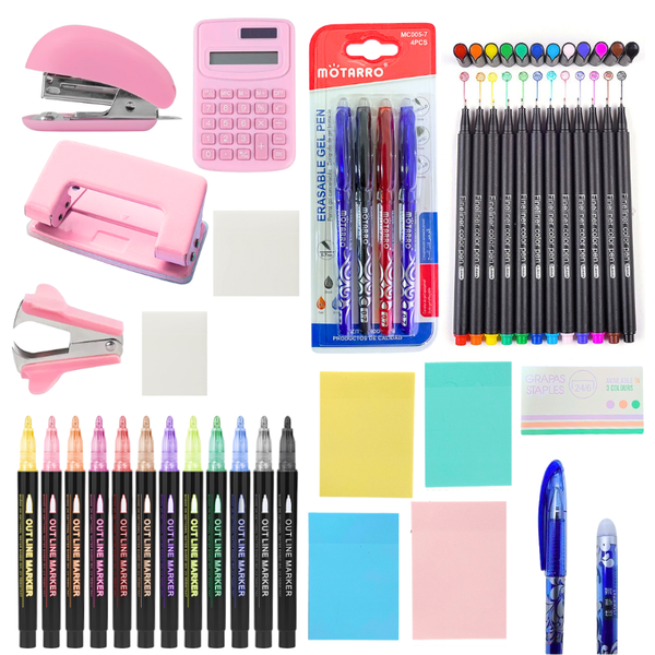 Box Papelería Universitaria Kit De Regreso A Clases