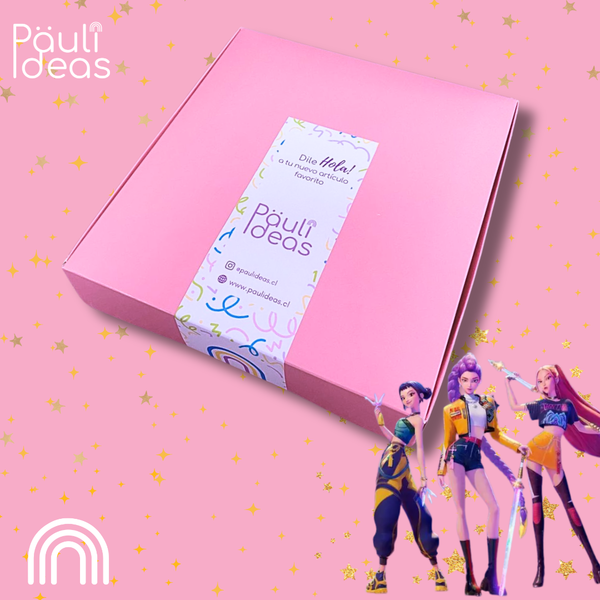 Box Regalo Papelería Huntrix De Las Guerreras Del Kpop Rumi