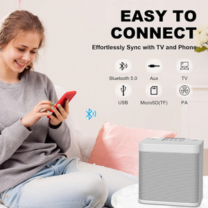 Parlante Bluetooth Karaoke Portátil Screamer Dos Micrófonos