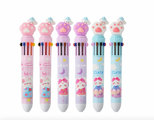 Lápiz Pasta Garrita de 10 colores en 1