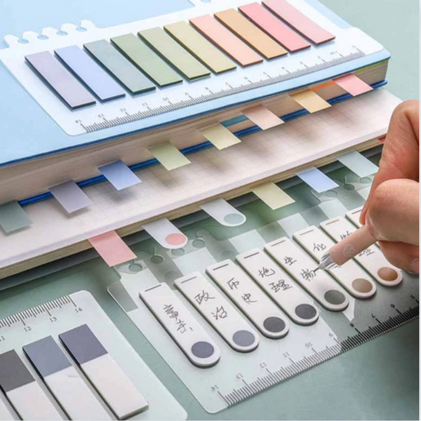 Notas Adhesivas multiusos con regla