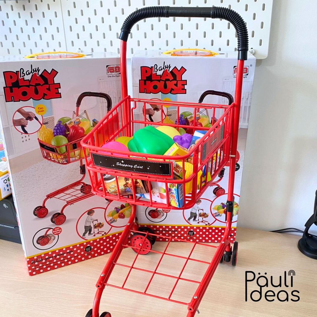 Juguete Carrito De Supermercado Para Niños Con Accesorios