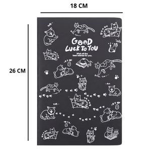 Cuadernos Hojas Negras Grande, Mediano Y Chico Set De 3 Unid