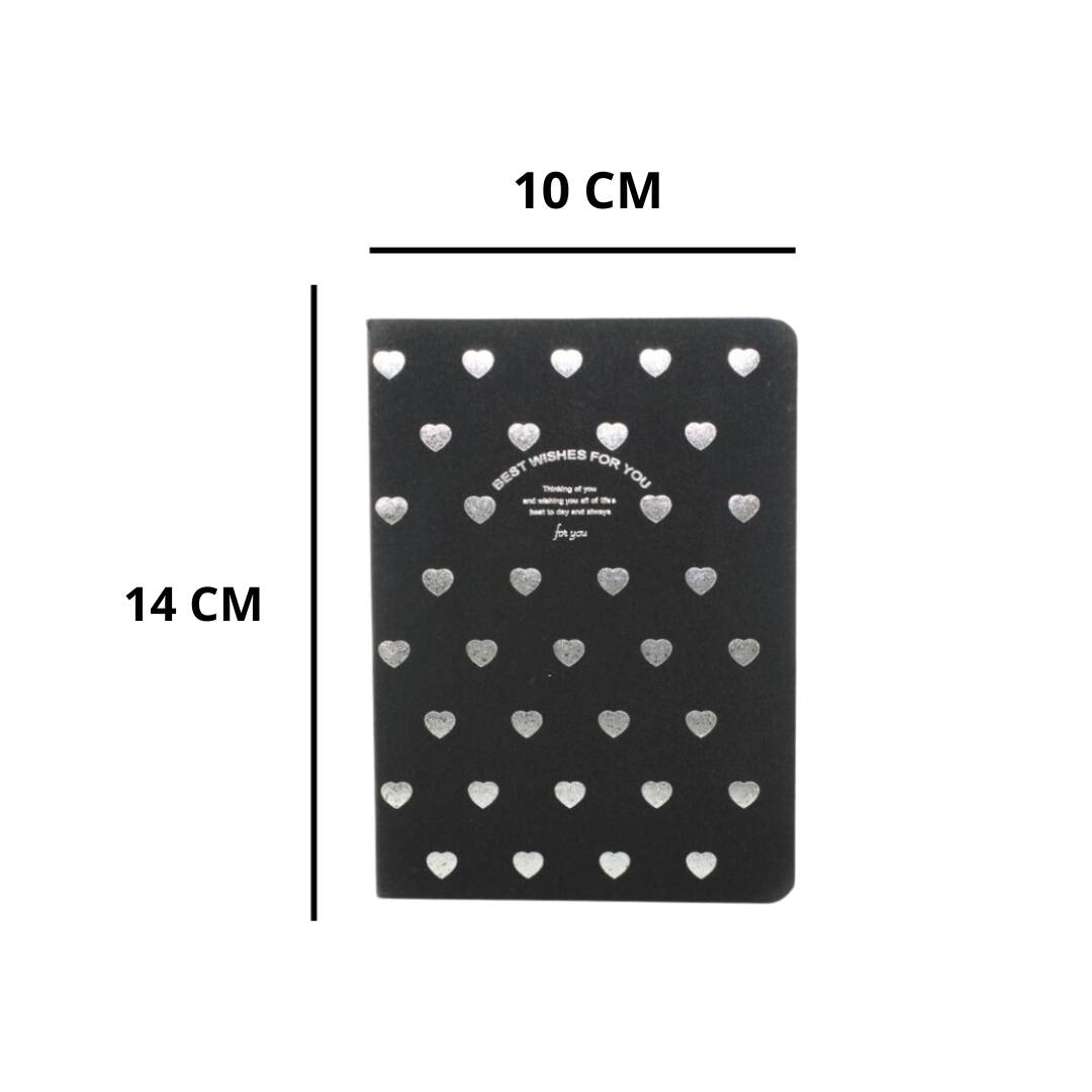 Cuadernos Hojas Negras Grande, Mediano Y Chico Set De 3 Unid