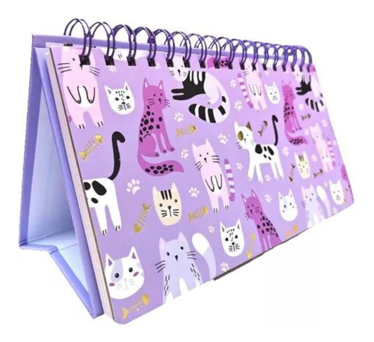 Planners Semanal Plegable Gatitos Kawaii