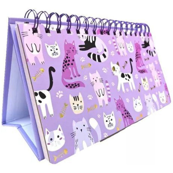 Planners Semanal Plegable Gatitos Kawaii