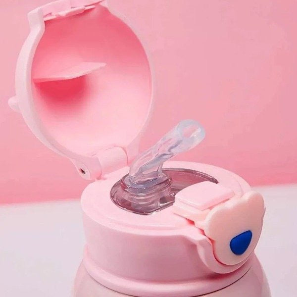 Botella Térmica con Funda para Colgar Kawaii