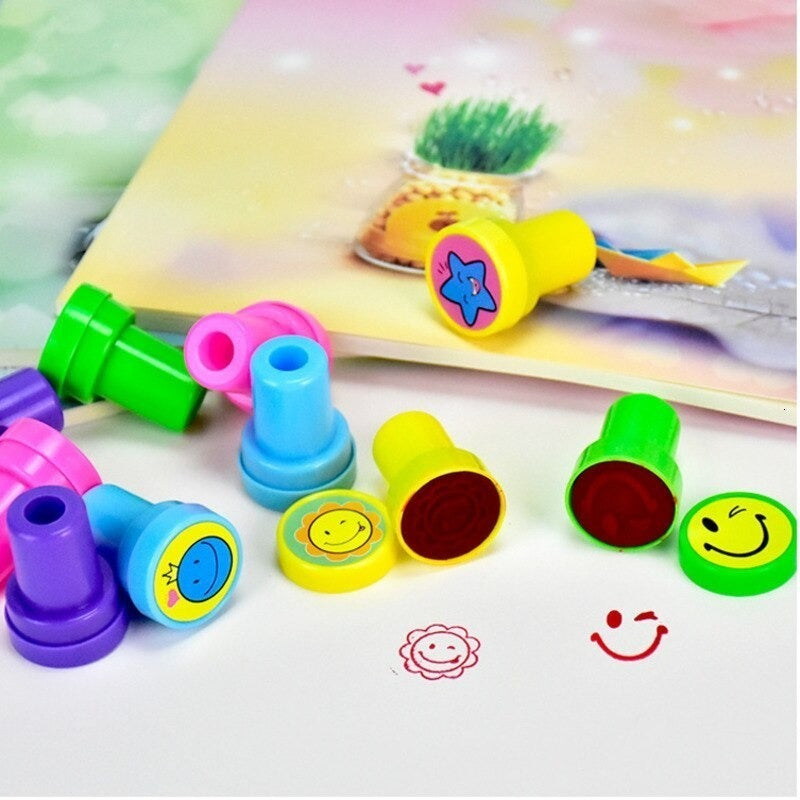Set 10 Timbres Sellos Motivación Infantiles