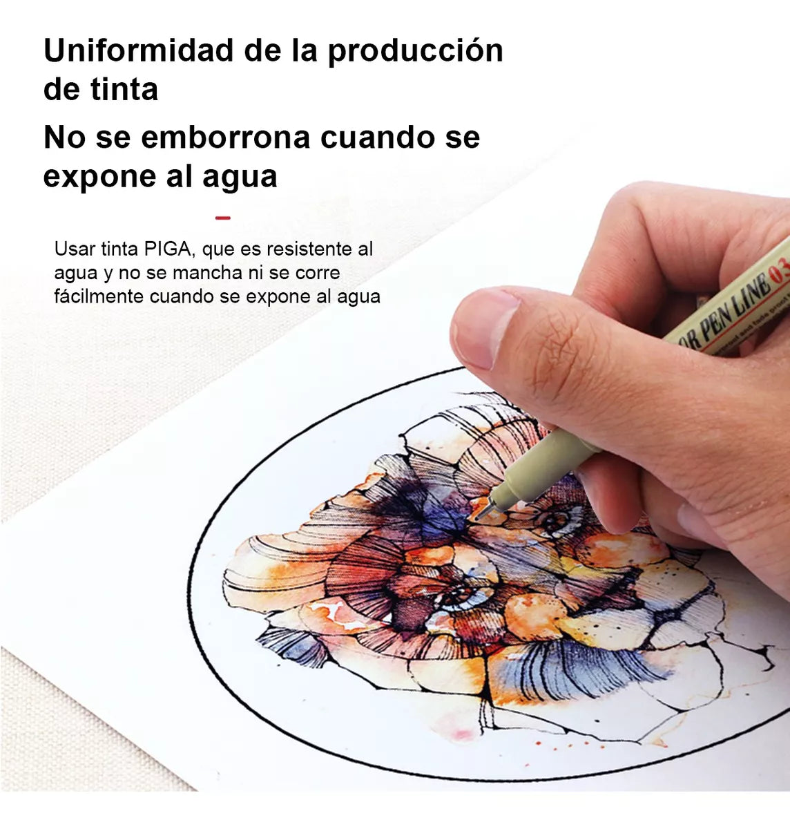 Set de 12 Lápices Tiralíneas Fineliner Negros