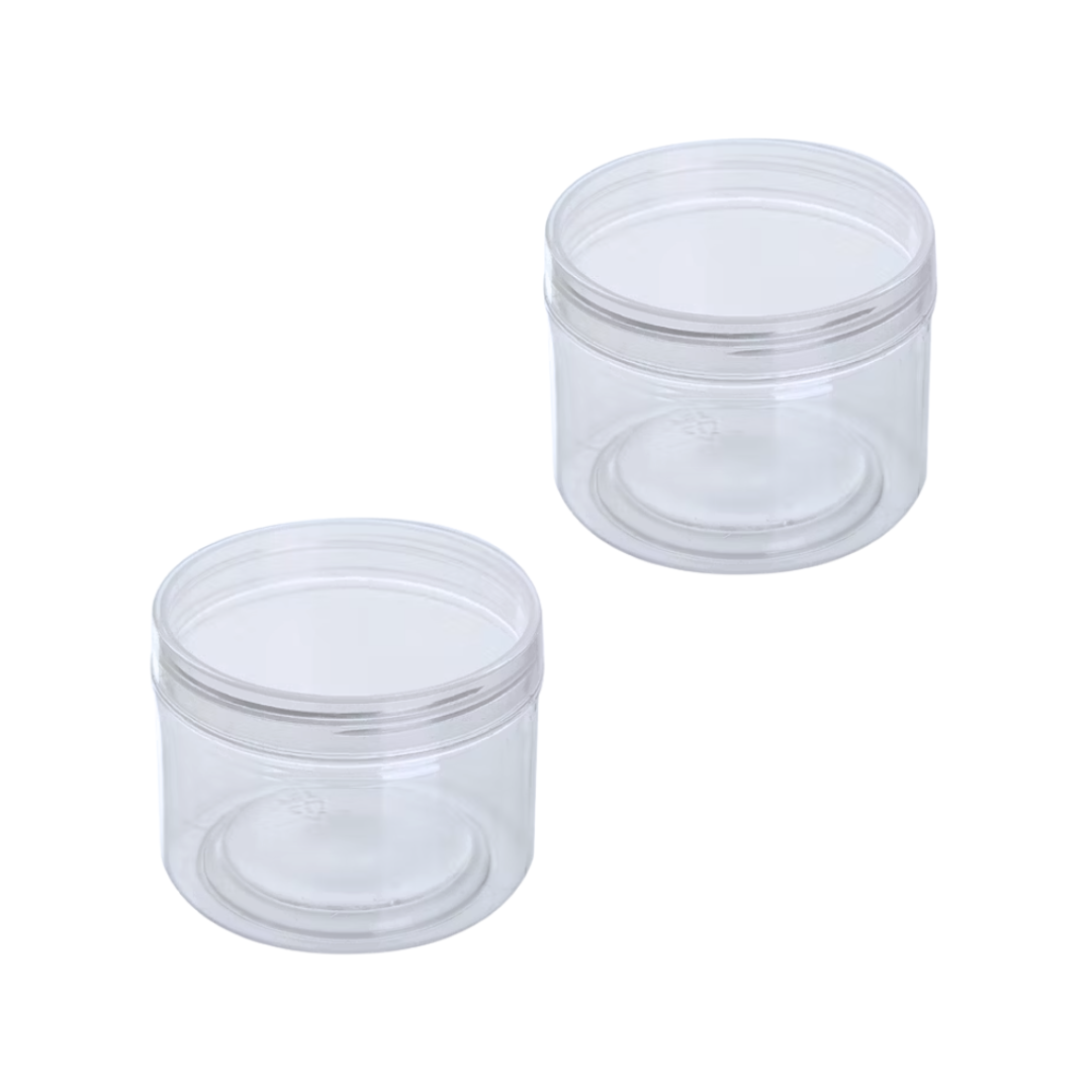 Envase Plástico Con Tapa Rosca Contenedor Pack De 2