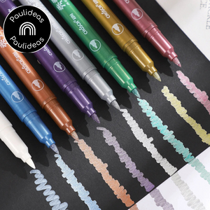 Set 8 Plumones Acrílicos Metalizados