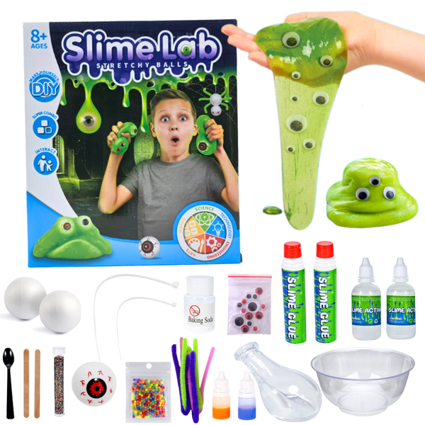 Kit De Hacer Slime Monstruo Lavable Experimento Para Niños