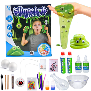 Kit De Hacer Slime Monstruo Lavable Experimento Para Niños