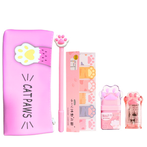 Kit Escolar Kawaii Garrita de Gato